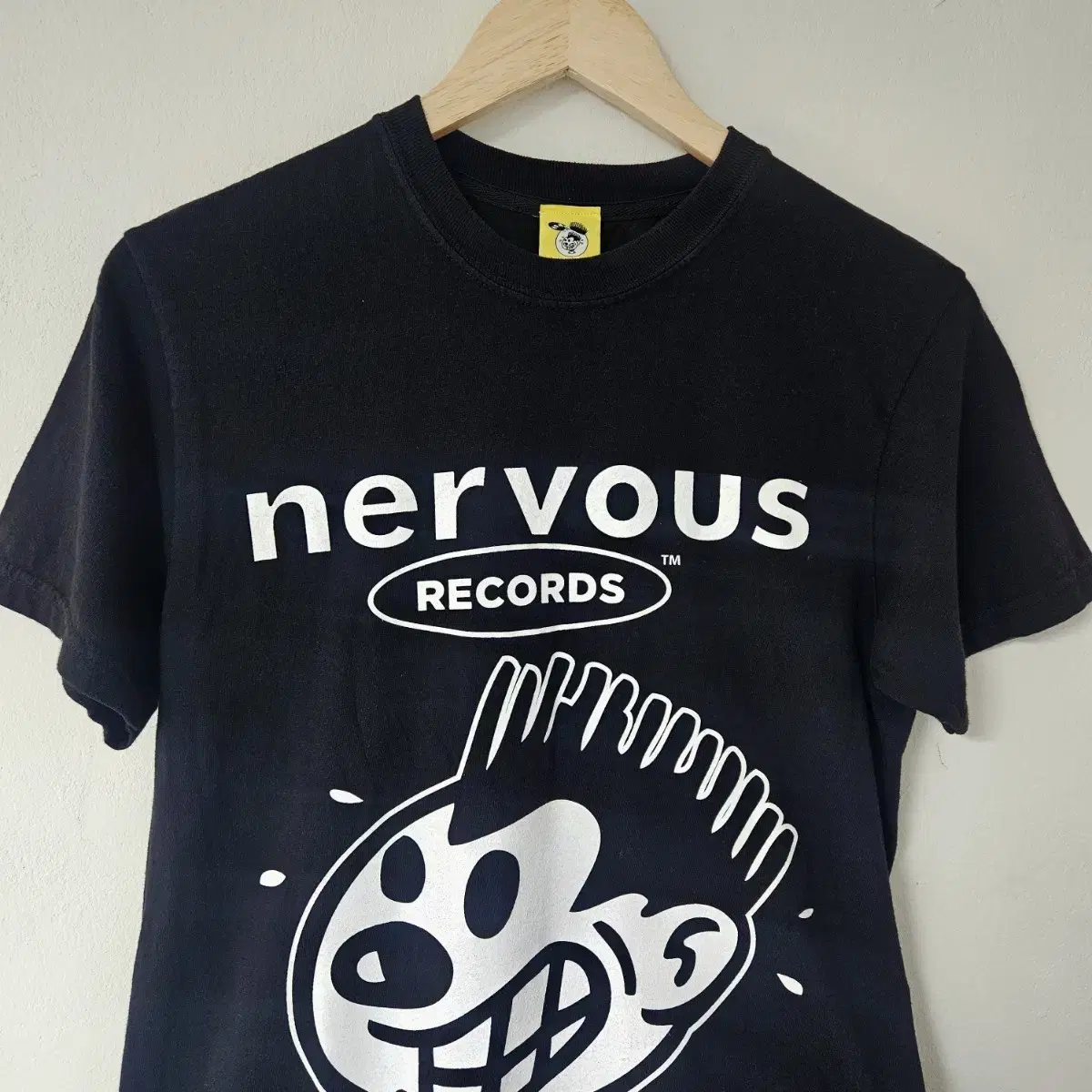 너버스 레코드 Nervous Records 반팔 티셔츠 블랙 S